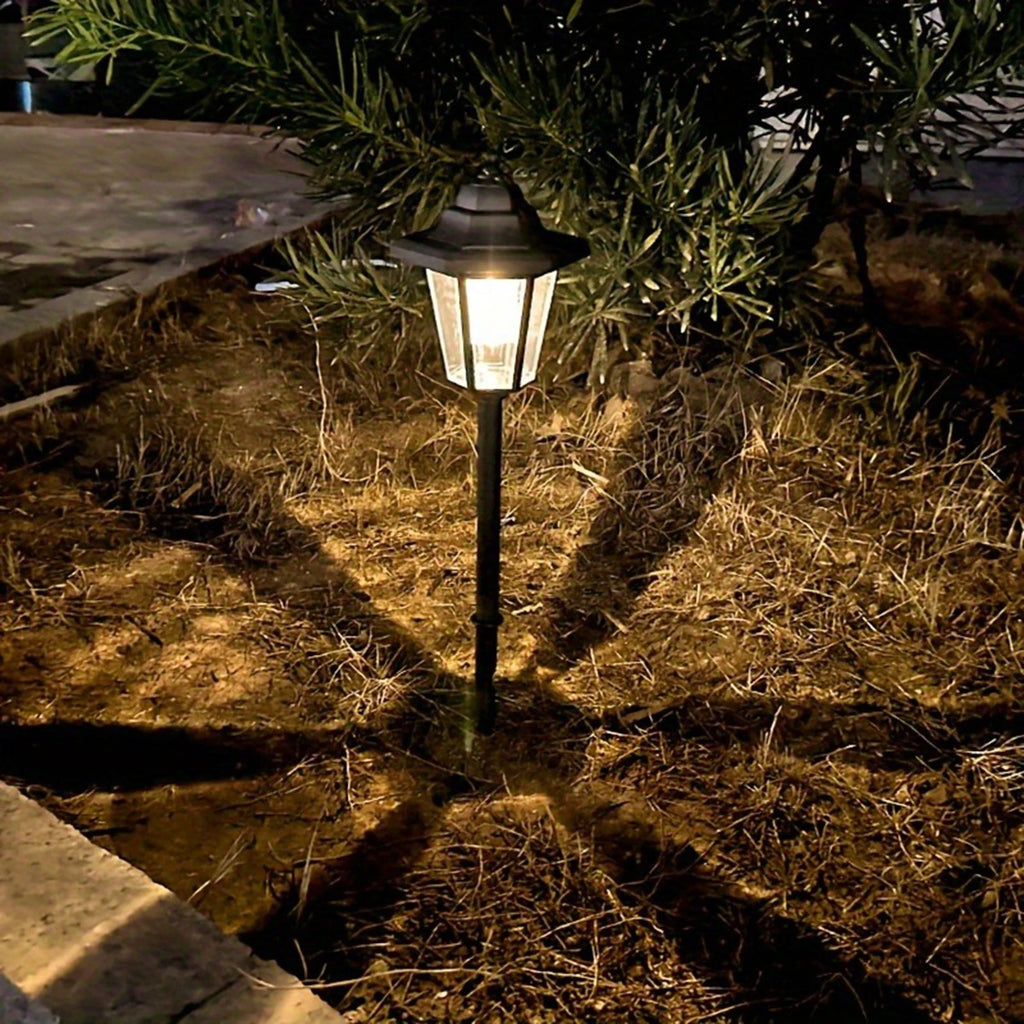 Lanterne solaire hexagonale vue de face