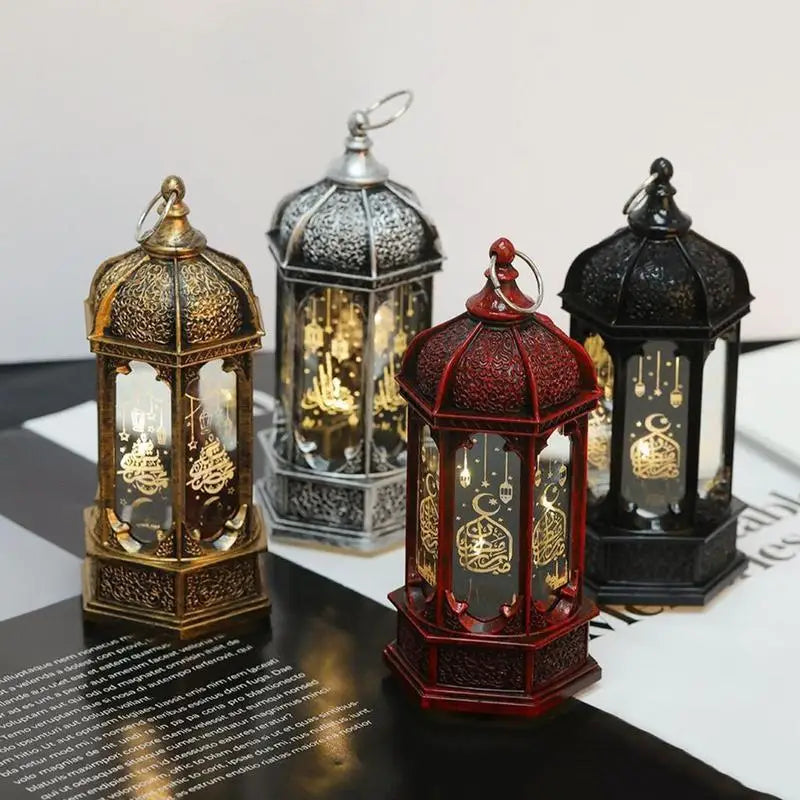 Lanterne marocaine LED de table pour Ramadan