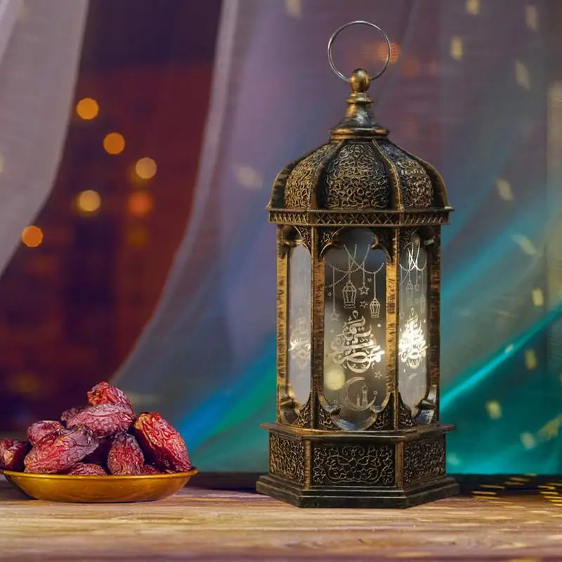 Lanterne marocaine LED rouge