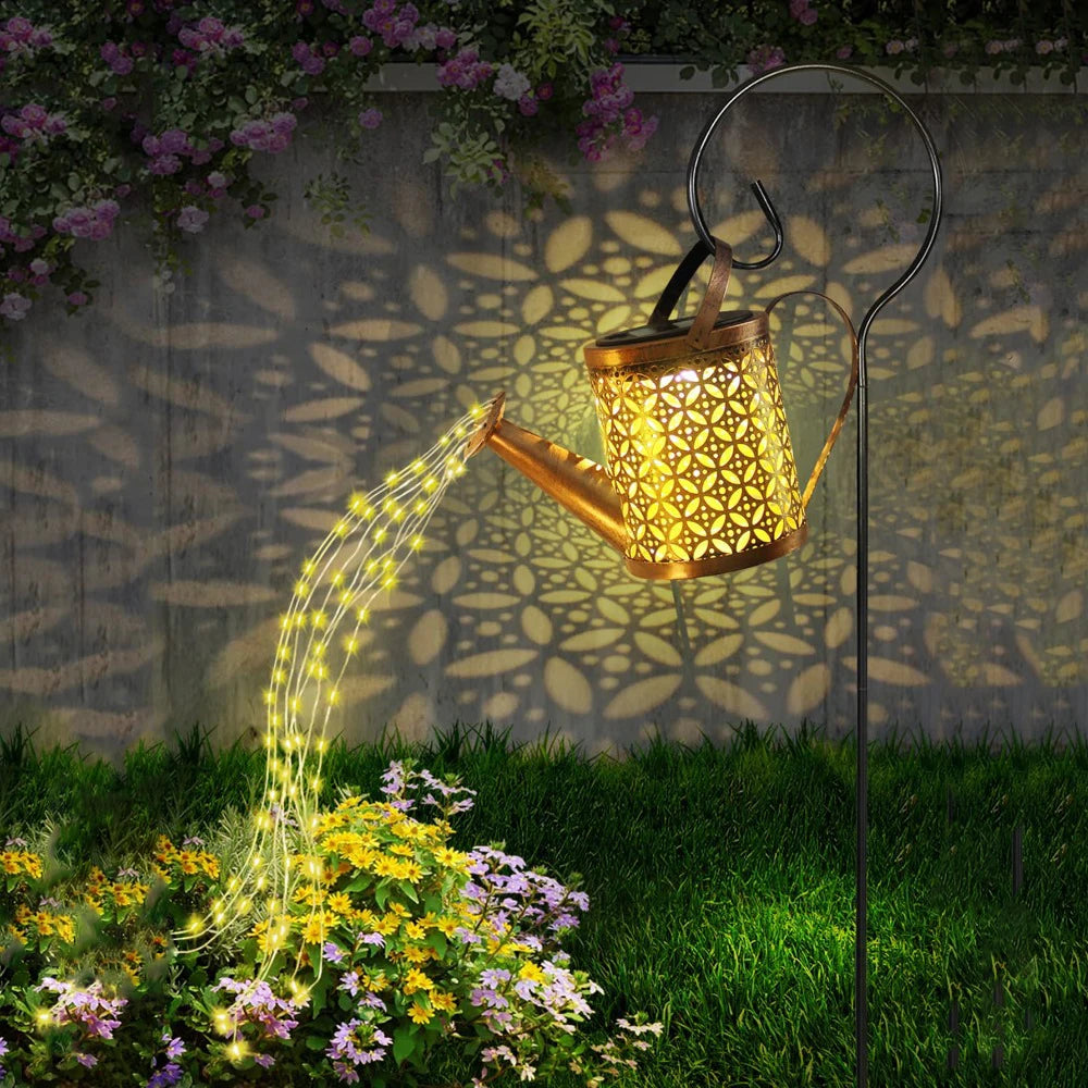 1 PC Iron Lantern Solar Lamp Outdoor Decorative Lighting Pathway Solar-powered Light Garden