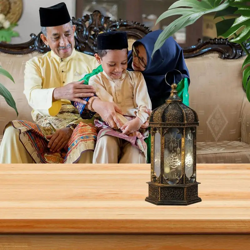 Lanterne marocaine LED noire