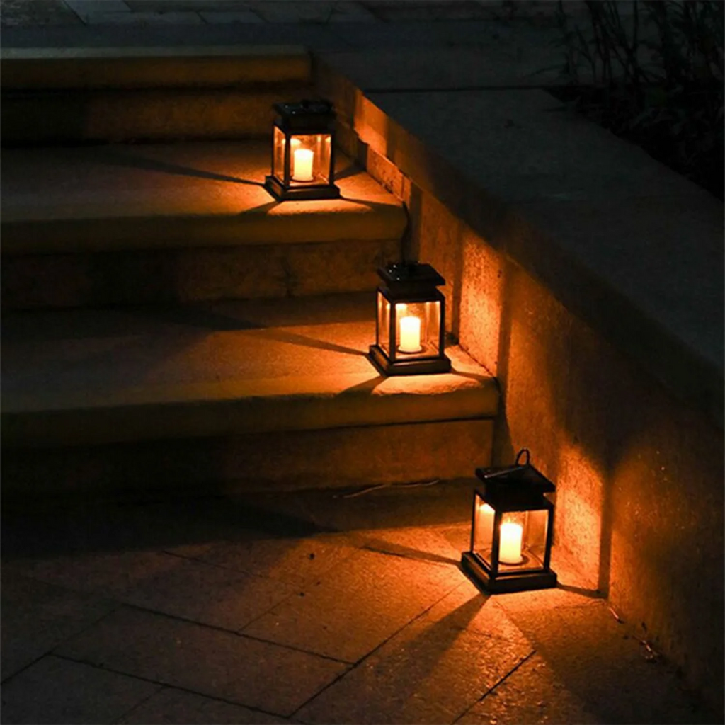 Lanterne solaire miniature, lumière chaude