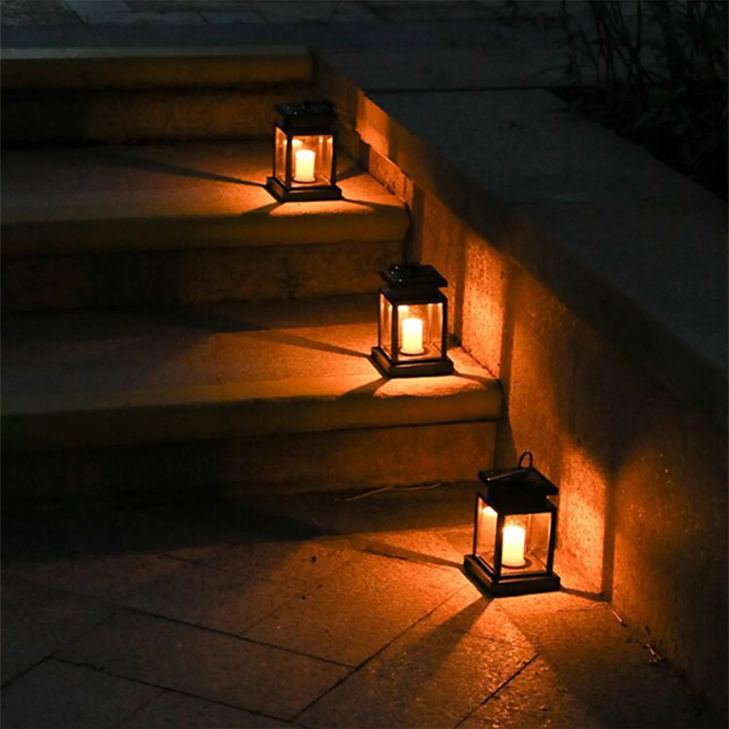 Lanterne solaire miniature, lumière chaude