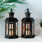 Lanterne bougie vintage sur fond blanc