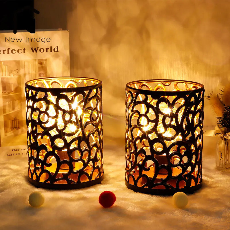 lanterne déco sur fond sombre