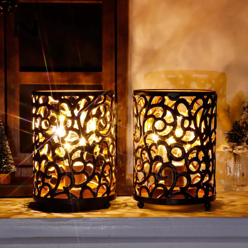 lanterne déco sur étagère